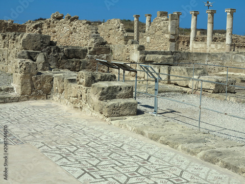 Ruins of the ancient city of Paphos in Cyprus