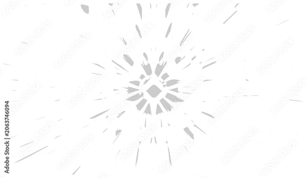Obraz premium Explosion effect with geometric shards radiating outward in space