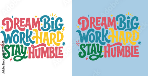 Fotografía Dream big, inspirational quote design.