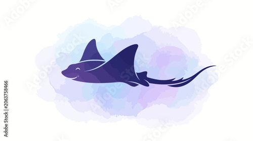 Vibrant multicolored animal silhouettes pattern background.