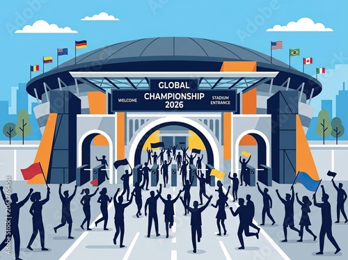 Global Championship Event Entrance Gate.