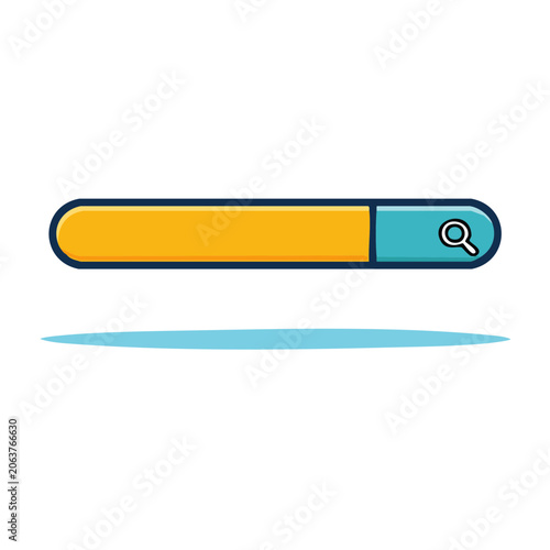 Flat design USB cable with blue and yellow connectors