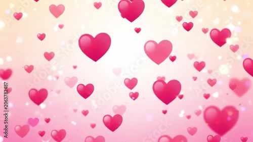A Beautiful Display of Floating Hearts in a Dreamy Background, Creating a Romantic and Whimsical Atmosphere Perfect for Celebrating Love and Affection in Any Context.
