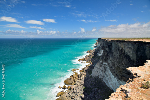 Εκτύπωση καμβά Australie Méridionale, Nullarbor, 52k Peg Lookout, vue sur les falaises calcaire