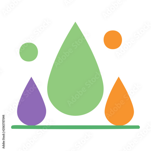 Flat design geometric shapes vector set
