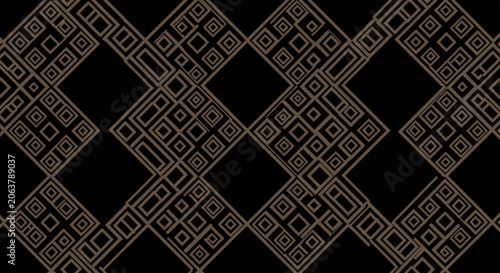 Geometric pattern background, black and gold, luxury texture, decorative design element