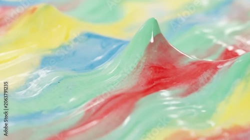4K Abstract Organic 3D Watercolor Liquid Waves Seamless Loop