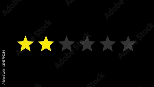 2 Star Rating animation.