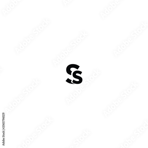 Abstract black sunburst spiral logo element