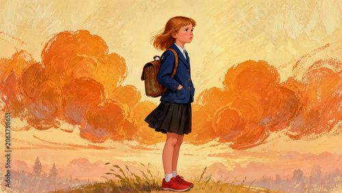 girl beauty, illustration, art