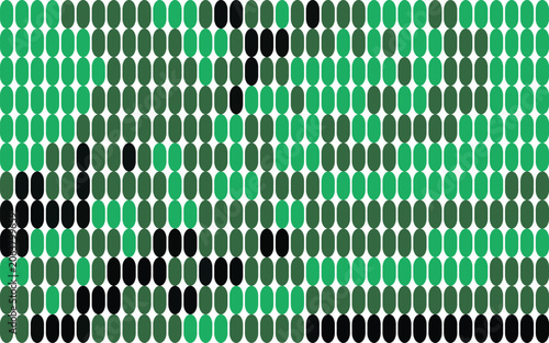 Fotografia Modern green and black abstract pattern composed of countless small oval shapes