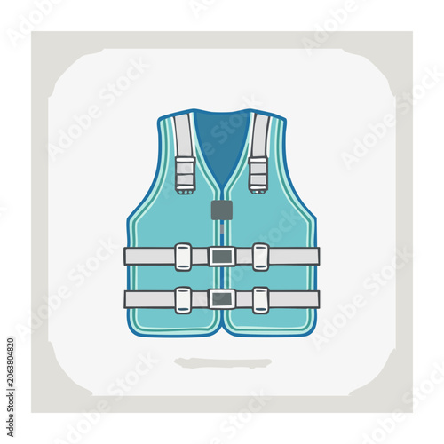 Flat design shopping bag vector illustration