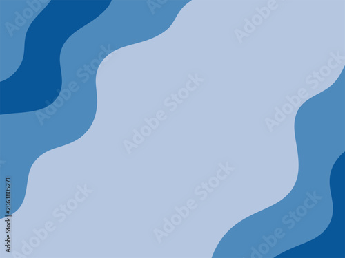 Wavy blue lines abstract background design element graphic