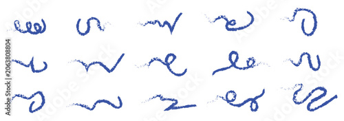 blue arrows sets, blue brush arrows set, set of blue arrows