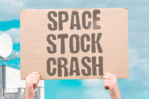 Fotografie "Space stock crash" Outer space equities plummet