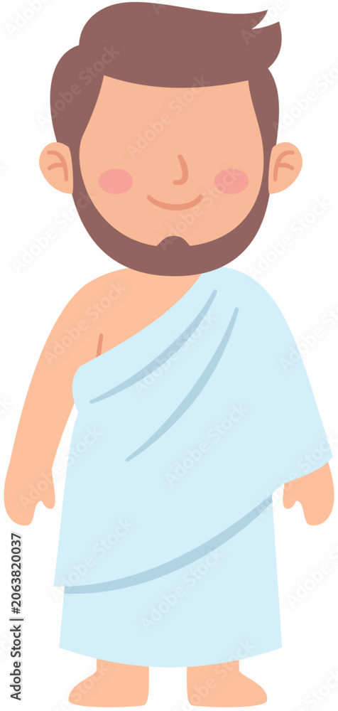 Obraz premium Hajj Pilgrimage Illustration