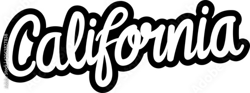Stylized script lettering of the word 