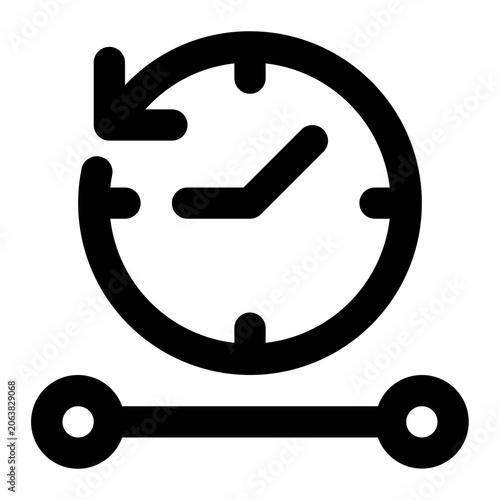 Cycle Time Outline Icon