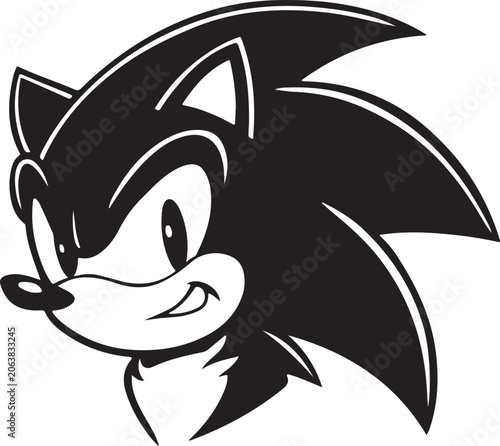 Photos Sonic Hedgehog Head Outline Illustration