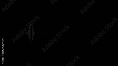 Bright audio wave digital frequency animation Music waves oscillation. . Spectrum audio- Podcast sound waves for online audio streaming