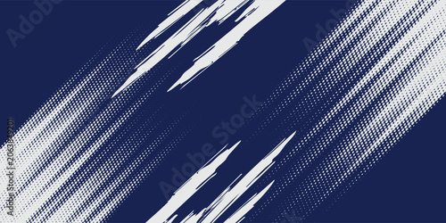 Canvas Print Abstract halftone wave dots background