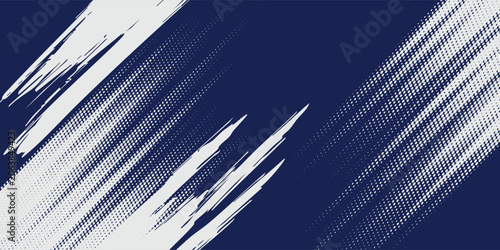 Obraz na plátne Abstract halftone wave dots background