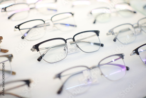 glasses on the table