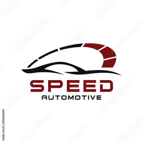 Fotografi Speed Logo Design template Illustration Vector