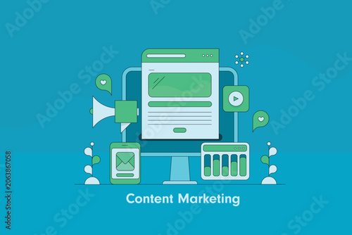 Multi channel content marketing for customer reach and engagement.
