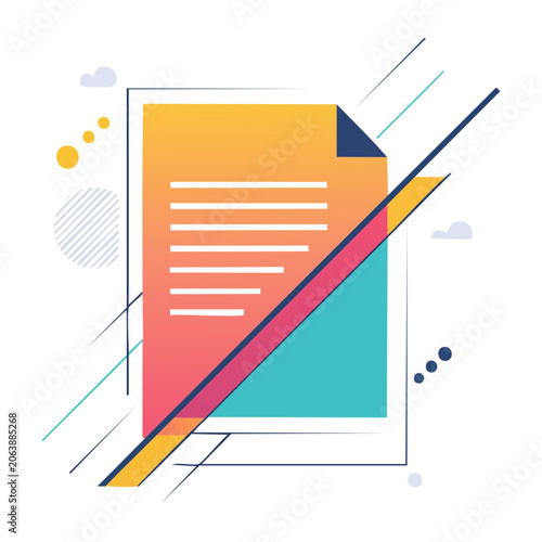 Flat design diagonal bar chart vector