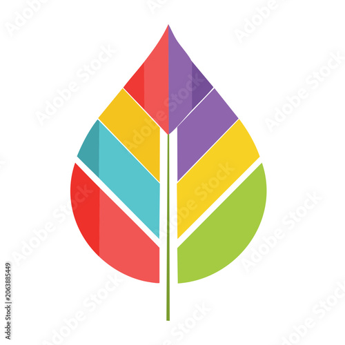 Flat geometric shape vector design