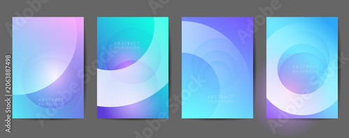 Modern Pastel Social Media Template Collection with Gradient Aesthetic.
