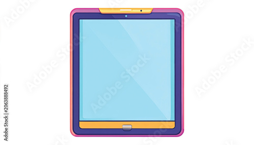 Colorful tablet computer device screen.