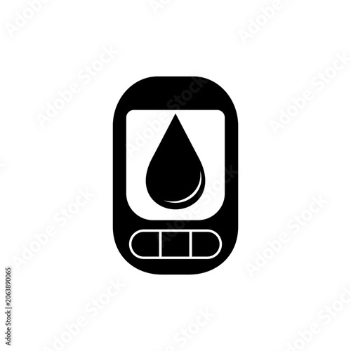 easy home hemoglobin meters black and white vector