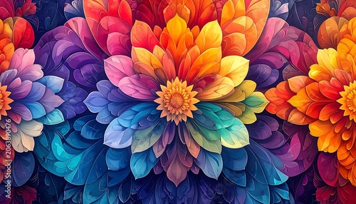 A vibrant floral arrangement with multicolored flowers (1)