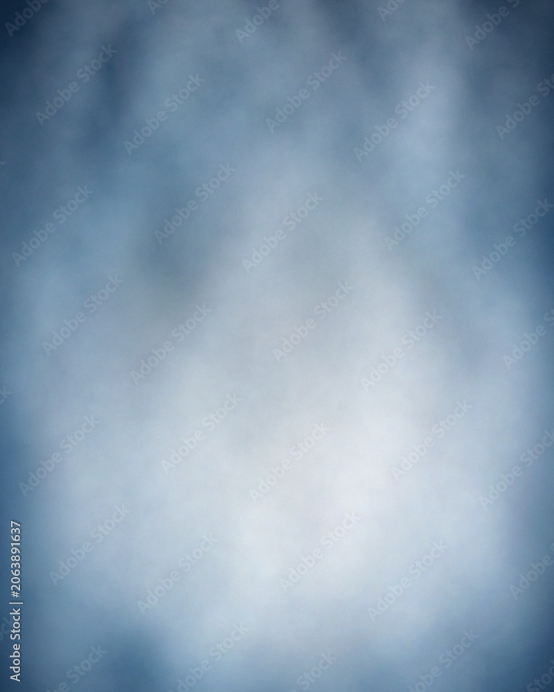 Fototapeta premium Abstract blue smoke or fog background with soft light