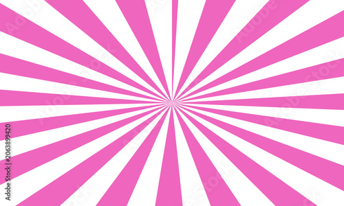Abstract Pink White Radiating Sunburst Design Background Pink and White Sunburst Pattern on a Clean Solid Background