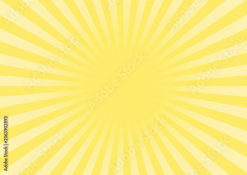 Yellow sun rays, conceptual illustration