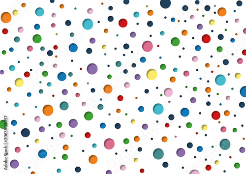 Multicoloured dots, illustration