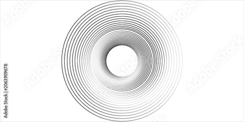 Black mascara circular texture, brush stroke isolated on white background. eps 10