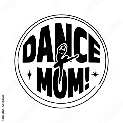 Female dance art logo, ballet dance class logo
