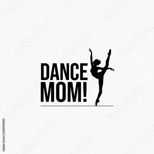 Female dance art logo, ballet dance class logo
