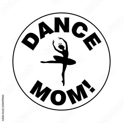 Female dance art logo, ballet dance class logo

