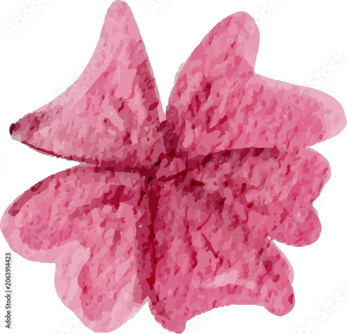 colorful illustration of flower petals and leaf clip art for background, wallpaper, card design