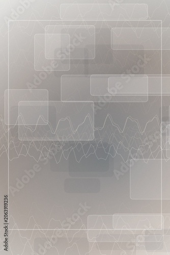 Abstract data graph background with digital elements
