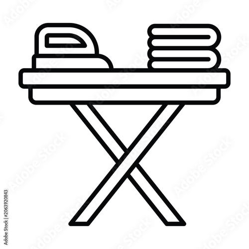 Ironing Board Icon Design Template Simple and Modern