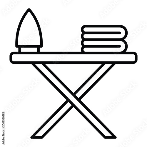Ironing Board Icon Design Template Simple and Modern