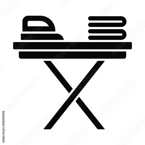 Ironing Board Icon Design Template Simple and Modern