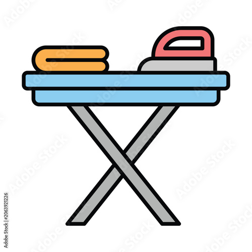 Ironing Board Icon Design Template Simple and Modern