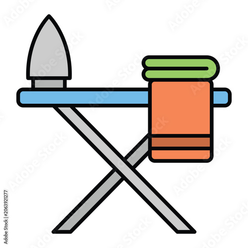 Ironing Board Icon Design Template Simple and Modern